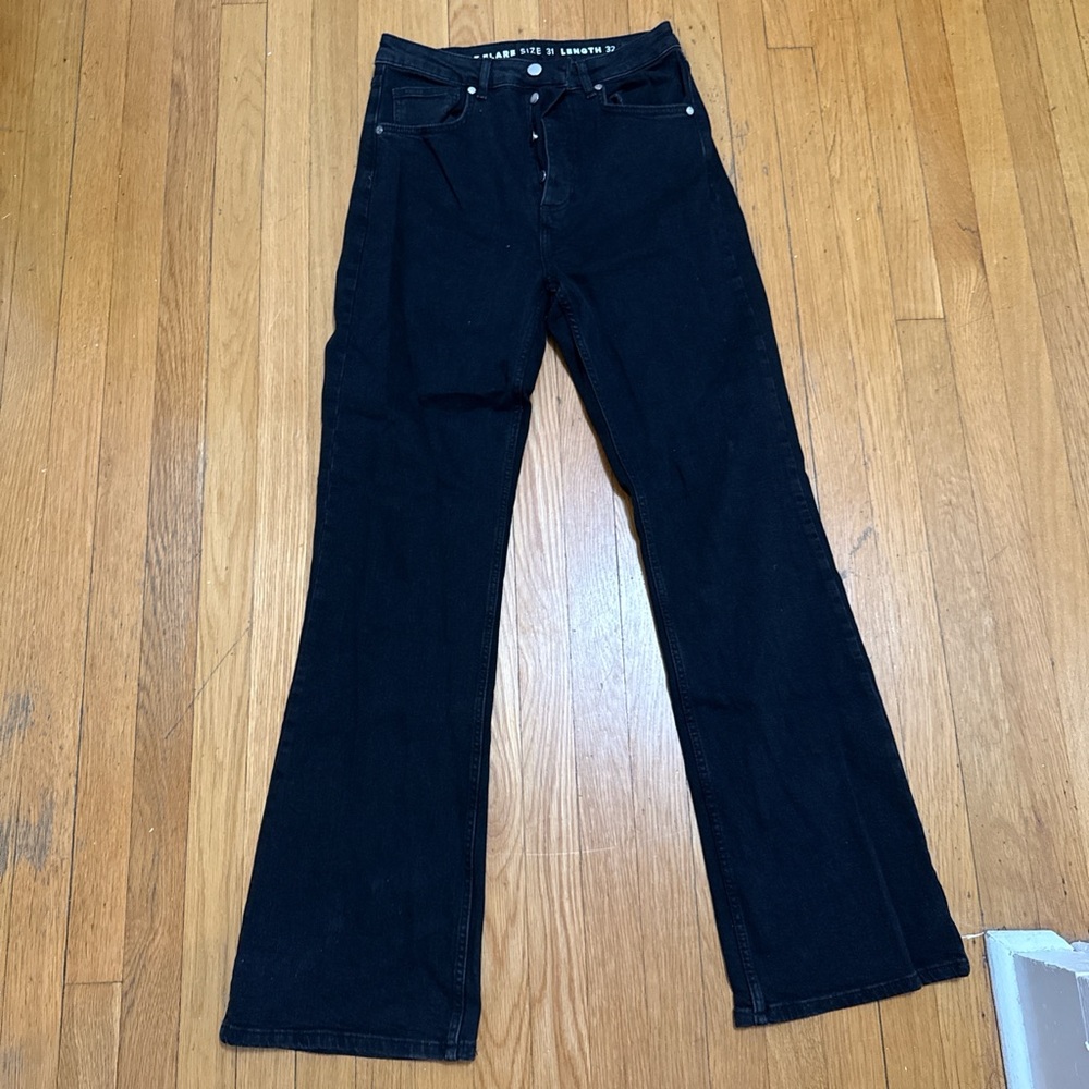 Elegant Black Flare Women's Jeans